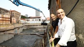 שמר גוב וגל מרום במעמד האירוע, צילום: סיון פרג'